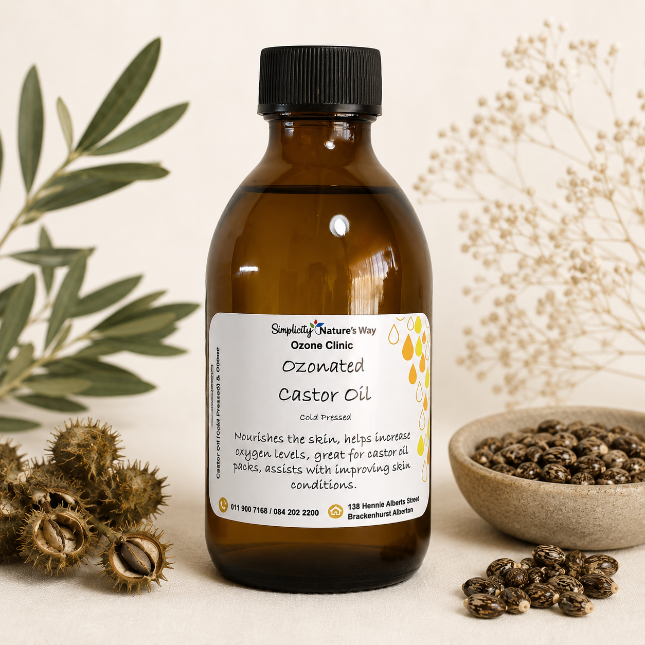 Ozonated Castor Oil (200ml)